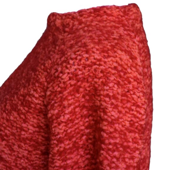 Saks VTG 60s Wool Sweater Mock Neck Boxy Fit Twee Mad Men 3/4 Sleeve Turtleneck - Picture 5 of 13